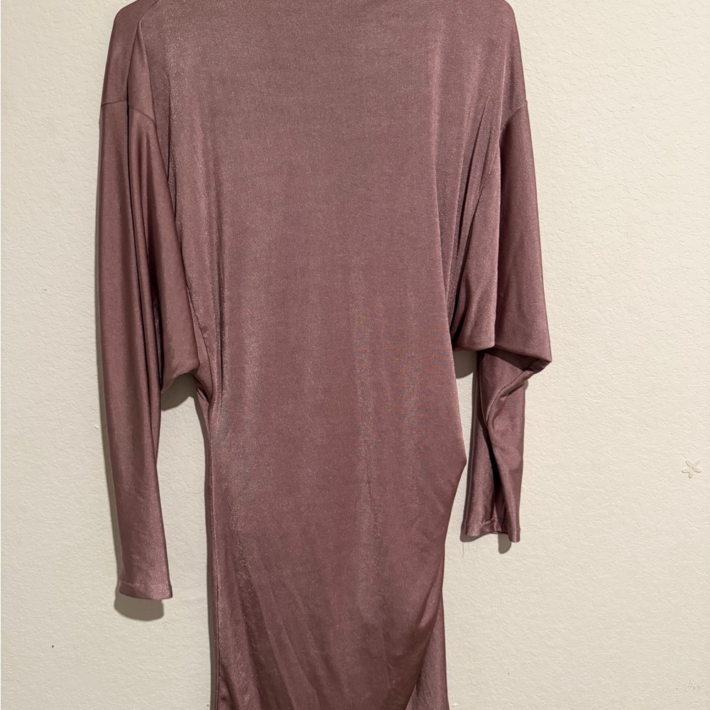 Zara Dusty Pink Long Sleeve Dress
